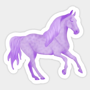 Purple horse Sticker